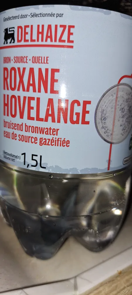 Eau de source gazéifiée