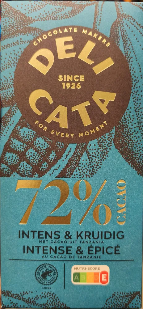 Chocolat Intense Et Épicé 72%
