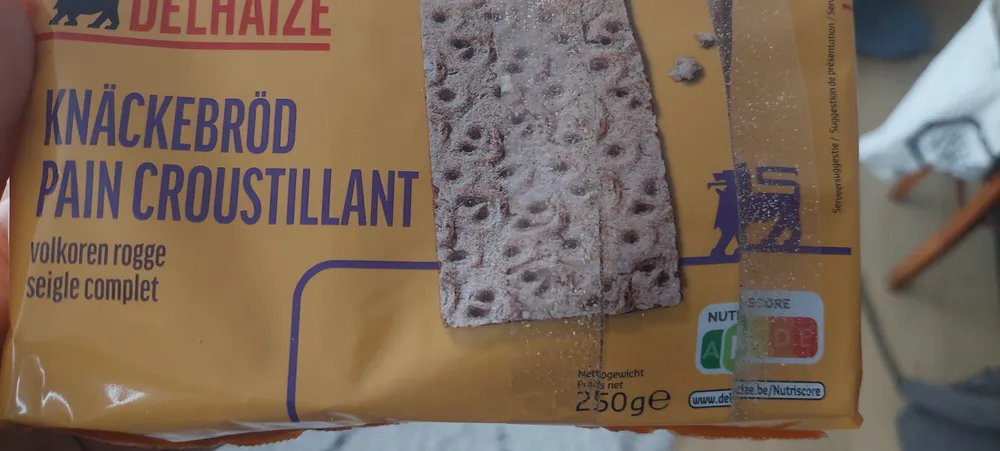 Knäckebröd Pain croustillant, volkoren rogge / seigle complet