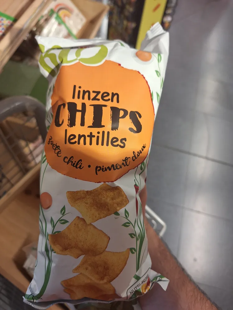 Linzen chips lentilles paprika chili • pimenté doux