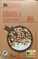 Granola chocolat et goût caramel