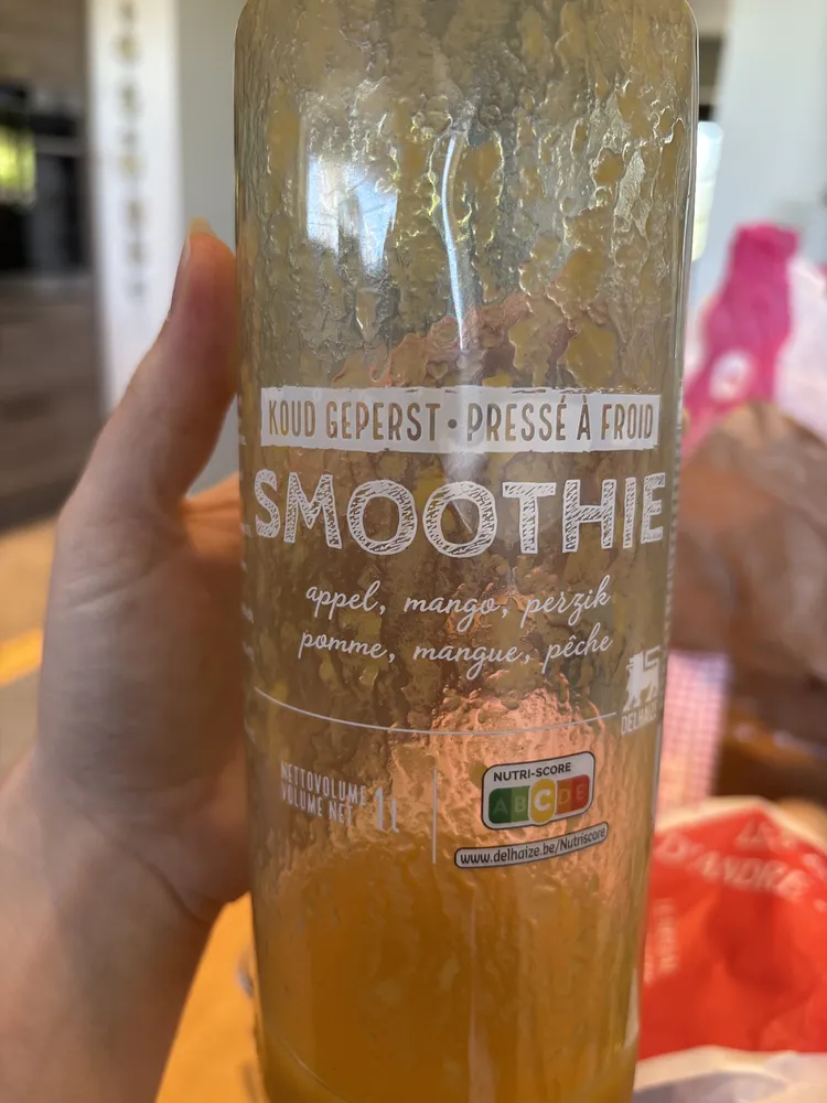 Smoothie appel, mango, perzik