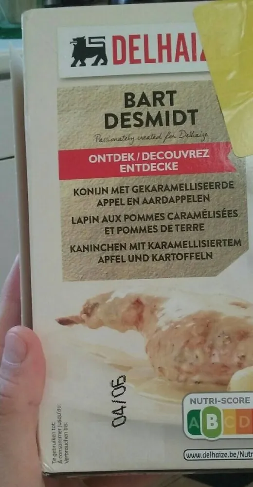 Lapin aux pommes caramélisées et patates