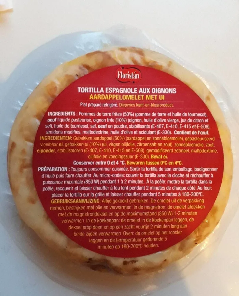 Tortilla espagnole aux oignons