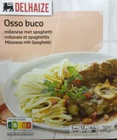Osso buco milanais et spaghetti