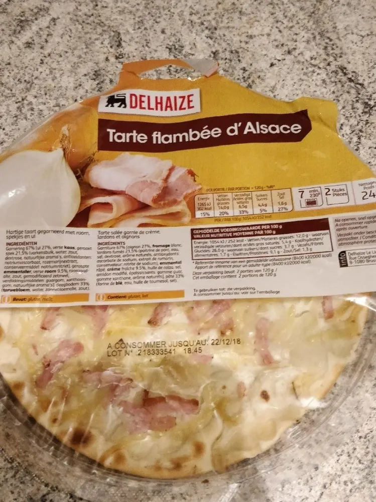 Tarte flambée d'Alsace