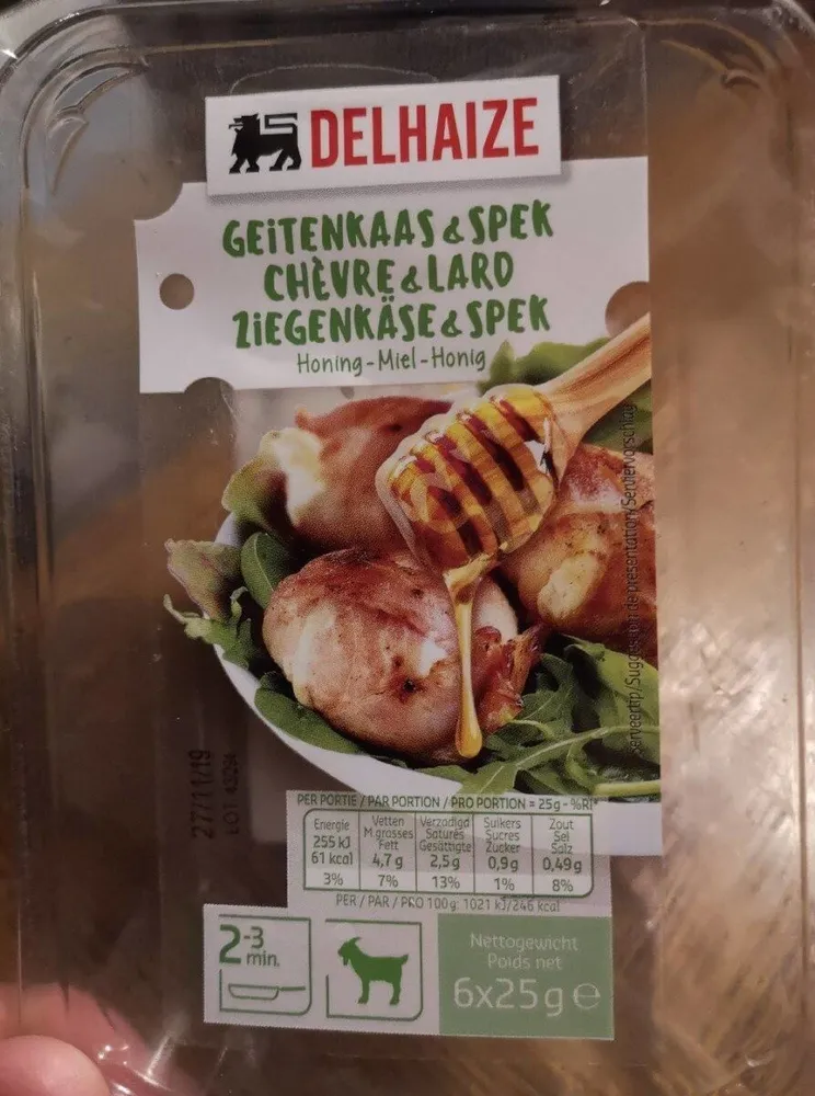 Chèvre et lard miel