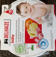 Baby ecrasé de pommes de terre et jambon