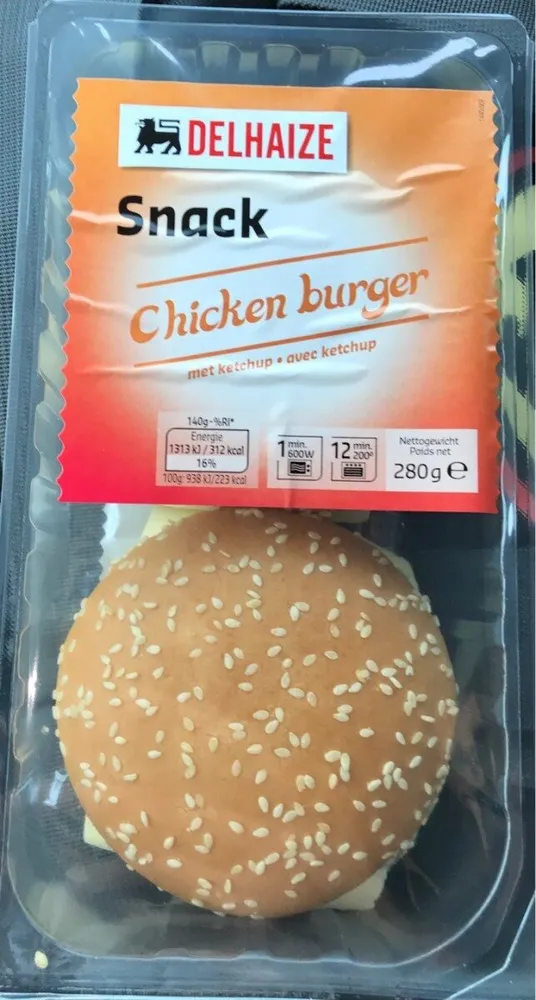 Snack chicken burger