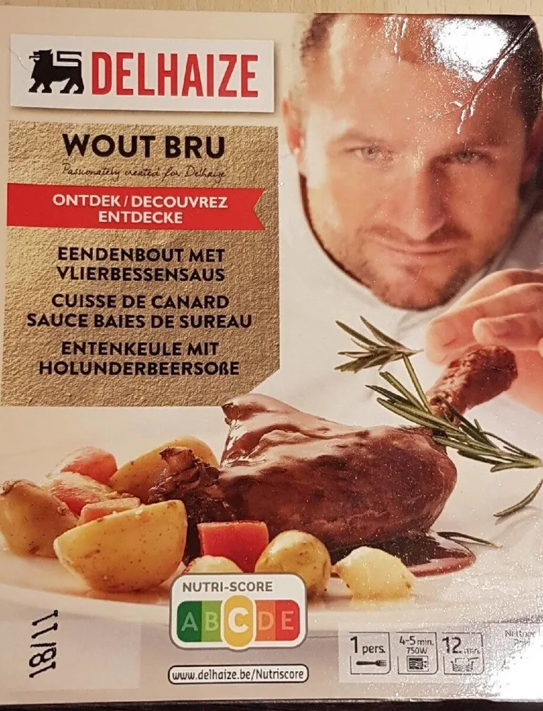 Cuisse de canard sauce baie de sureau