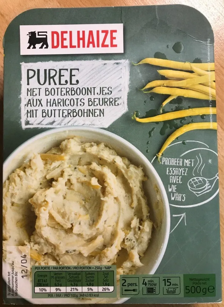 Puree aux haricots beurre
