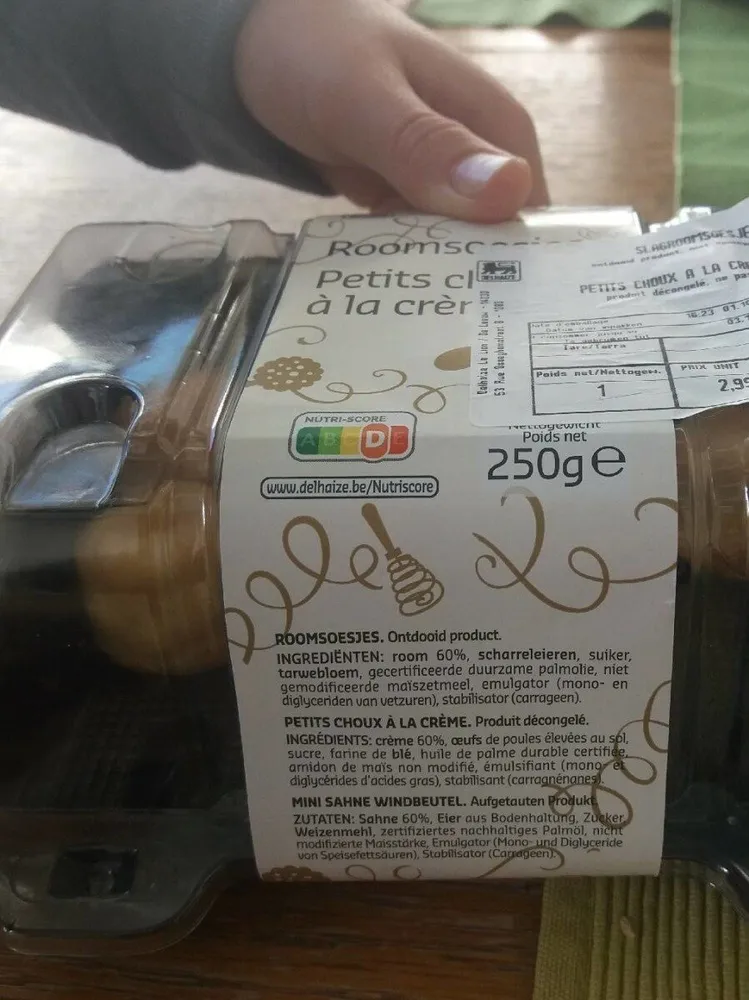 Petits choux à la crème fraîche