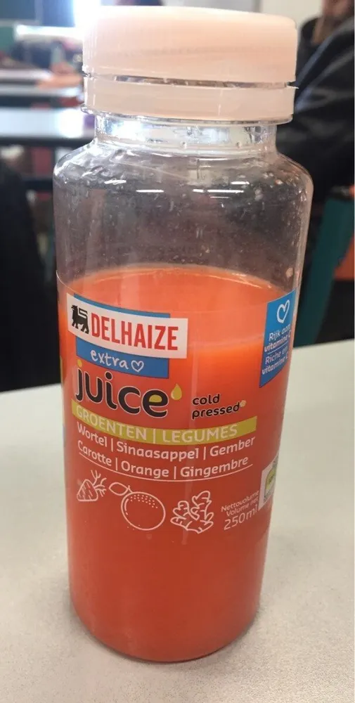 Juice cold pressed carotte orange et gingembre