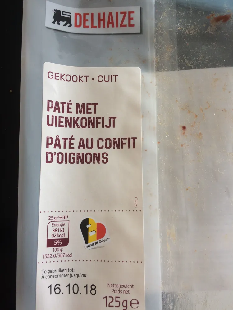Pâté au confit d'oignons