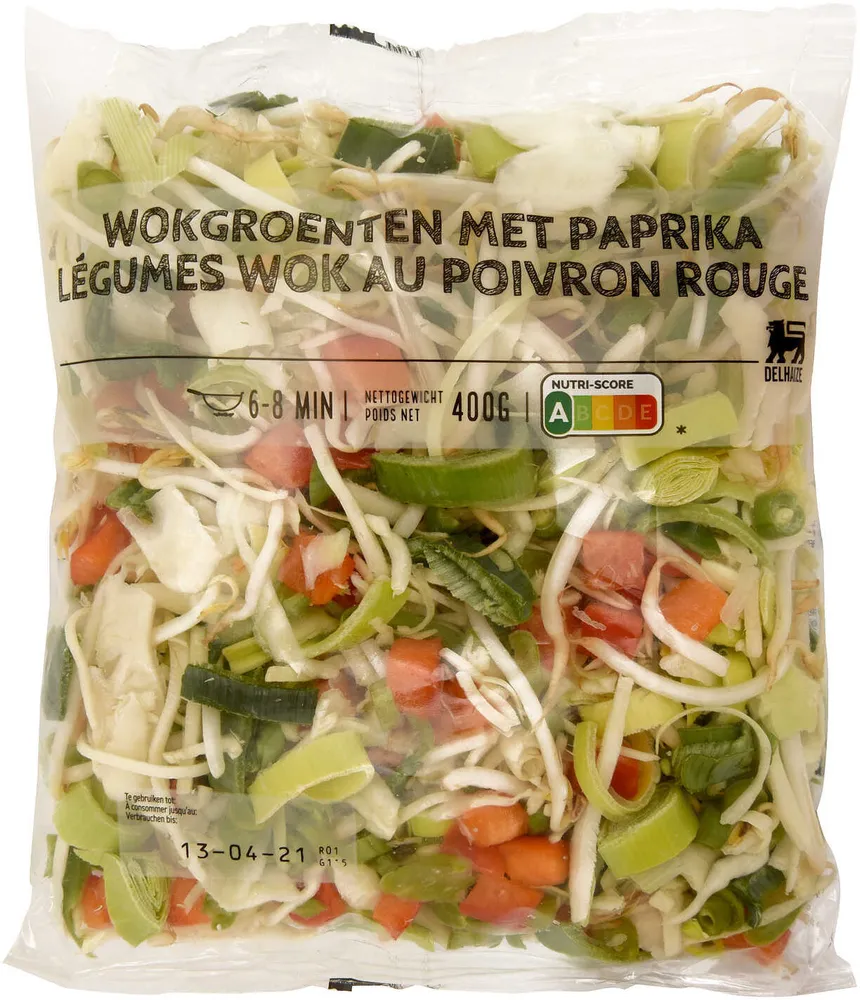 Wokgroenten met paprika
