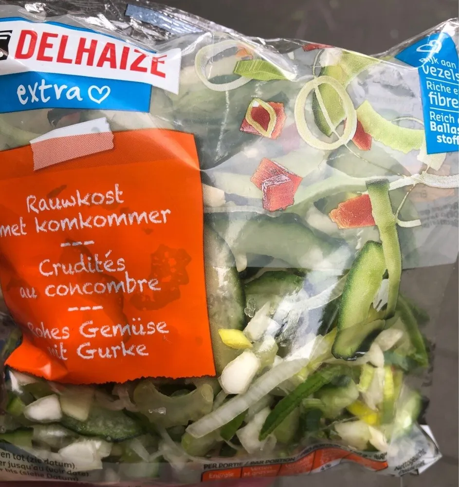 Crudites au concombre
