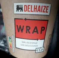 Wrap lard laitue tomates