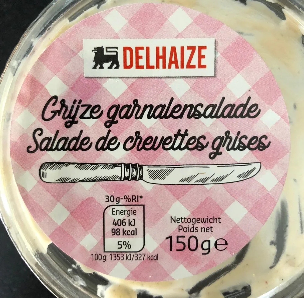 Salade de crevettes grises