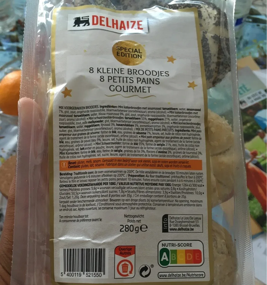 8 petits pains gourmet