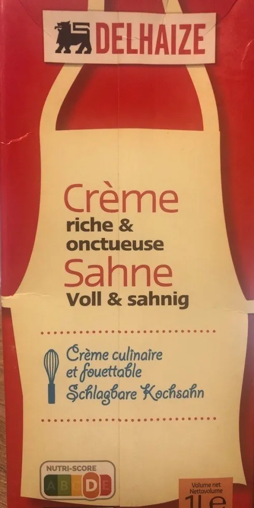 Crème riche et onctueuse