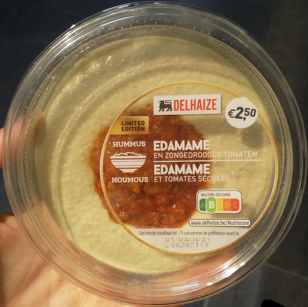 Houmous Edamame et tomates séchées