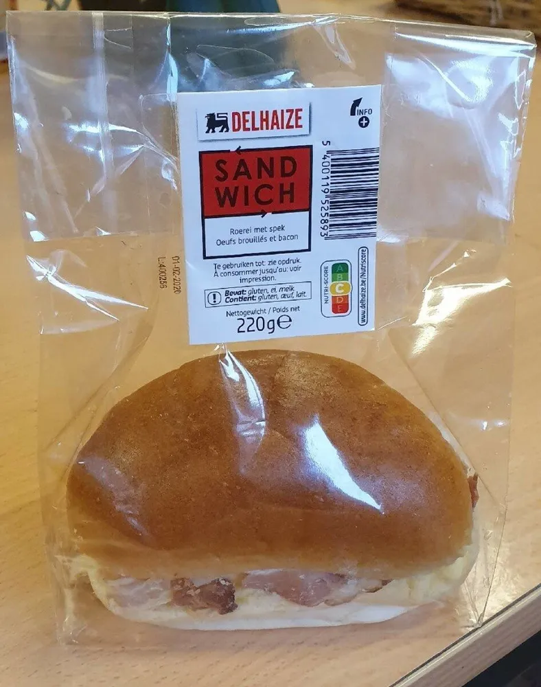 Sandwich oeufs bacon