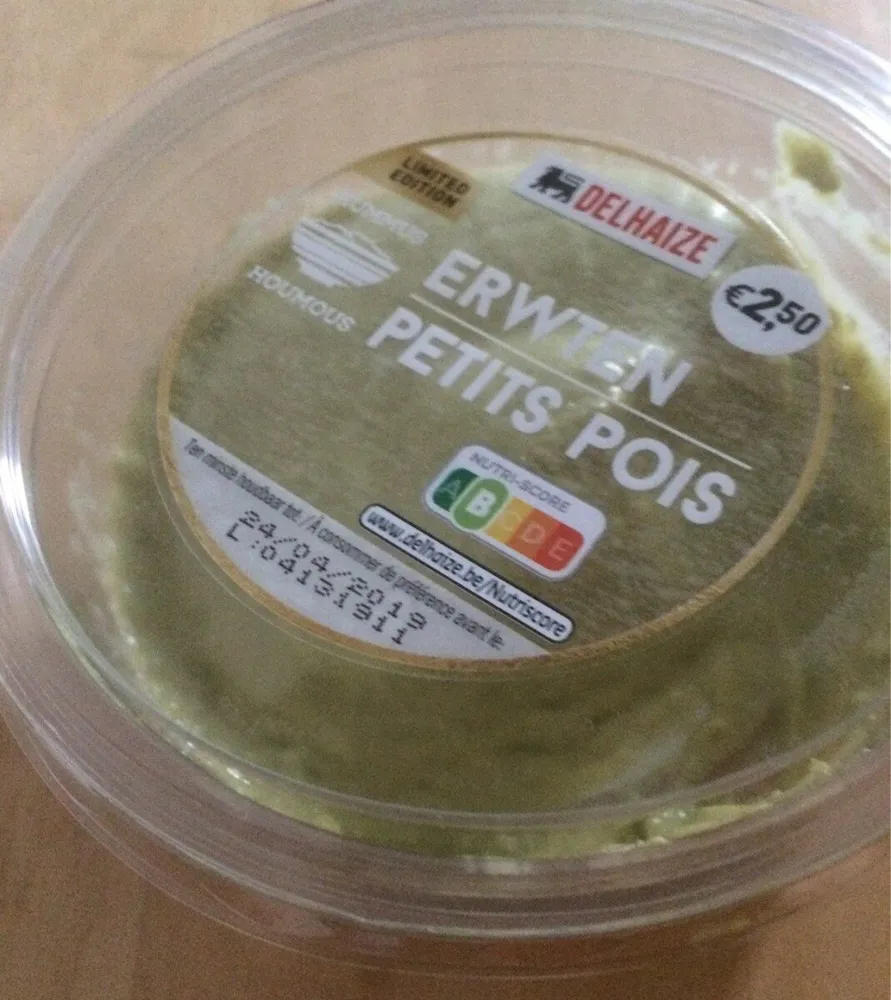 Petit pois houmous