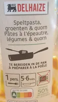 Pâtes à l'épeautre, légumes & quorn