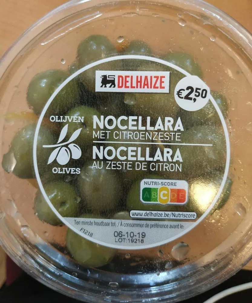 Nocellara au zeste de citron