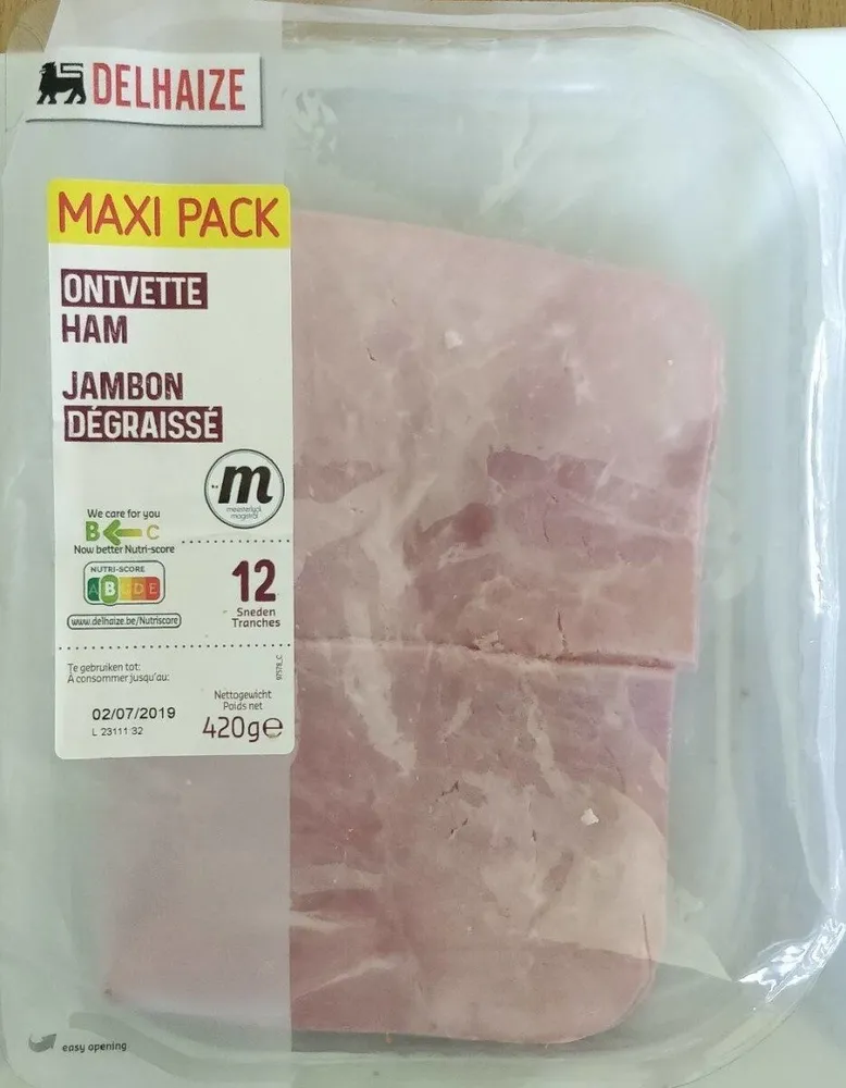 Jambon dégraissé 12 tranches