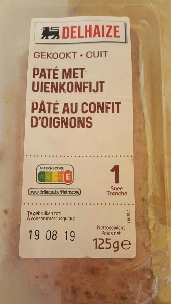 Pâté au confit d'oignons