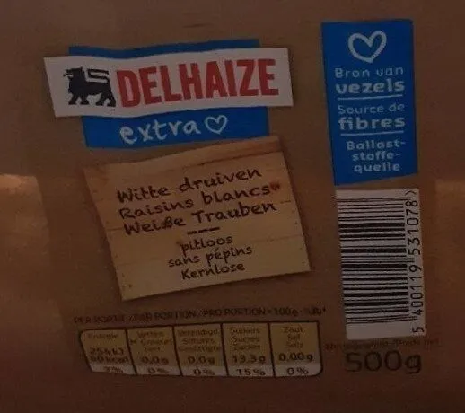 Raisins blancs sans pépins