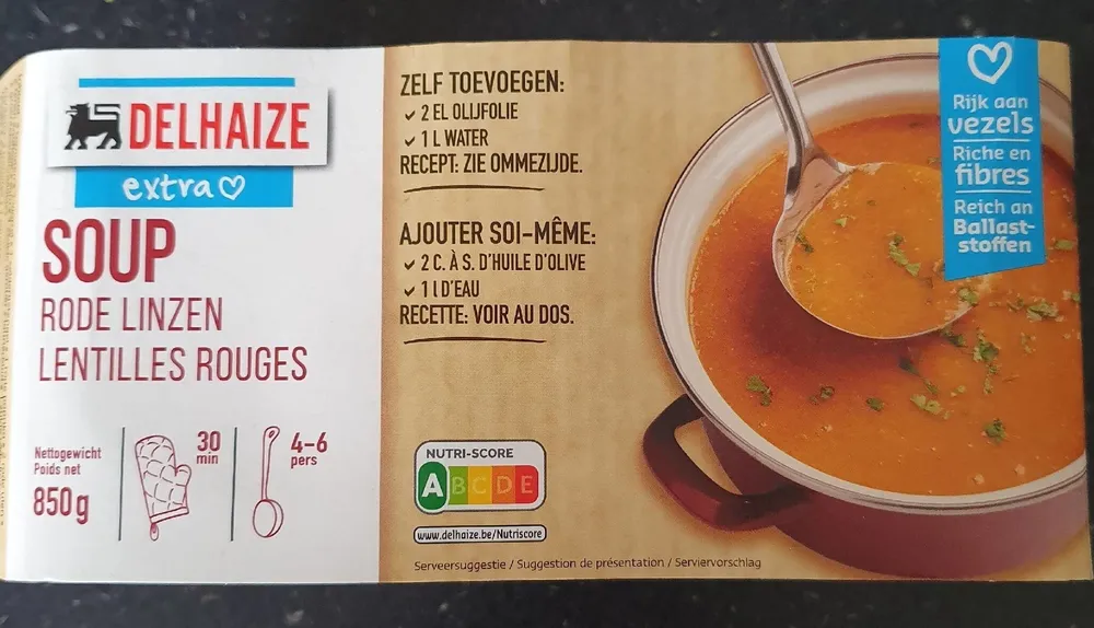 Soupe Lentilles rouges