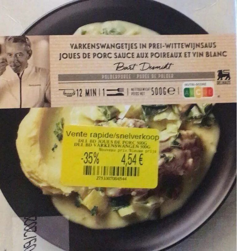 Joues de porc sauce aux poireaux