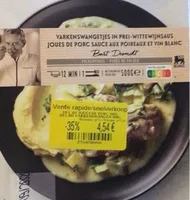 Joues de porc sauce aux poireaux