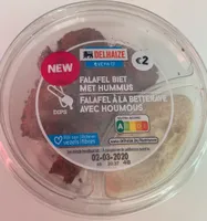 Falafel à la betterave avec houmous