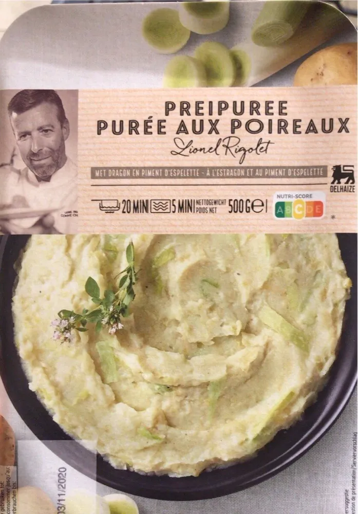 Purée aux poireaux