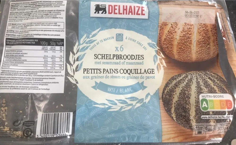 Petits pains coquillage