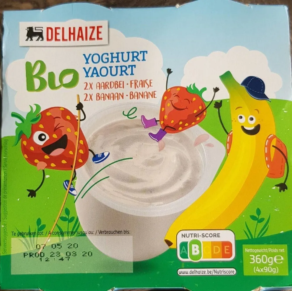 Bio yoghurt delhaize