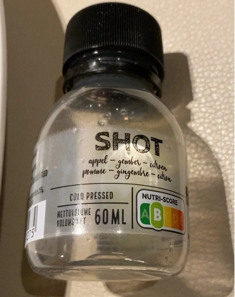 Shot apple, gingembre, citron
