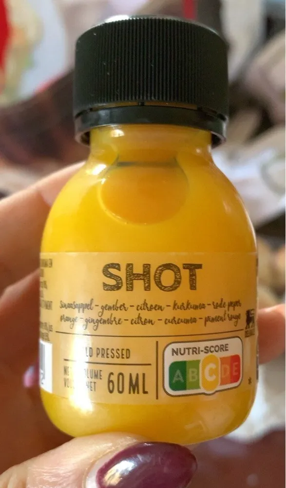 Shot orange citron gingembre