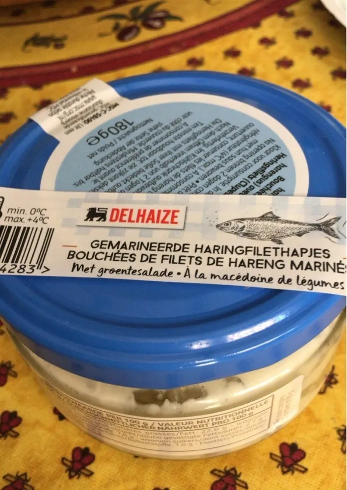 Gemarineerde haringfilethapjes