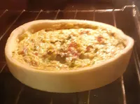 Quiche jambon poireau