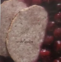 Pain de viande aux cerises purée