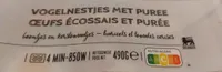Œufs écossais et purée haricots tomates cerises
