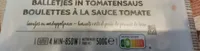Boulettes à la sauce tomate haricots verts et purée