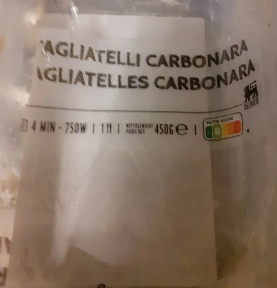 Tagliatelles carbonara