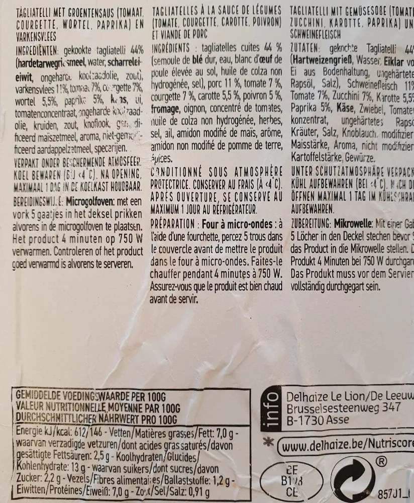 Tagliatelles provençale