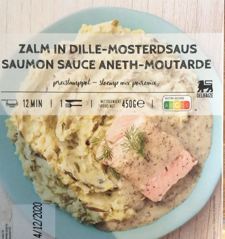 Saumon sauce Aneth-Moutarde stoemp au poireau