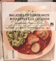 Boulettes à la liégeoise stoemp aux épinard